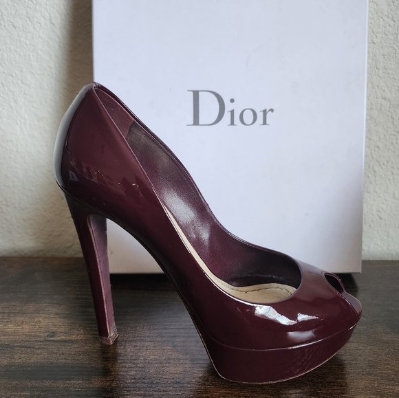 Christian Dior Miss Dior Peep Toe Heels 36.5 - Picture 1 of 14
